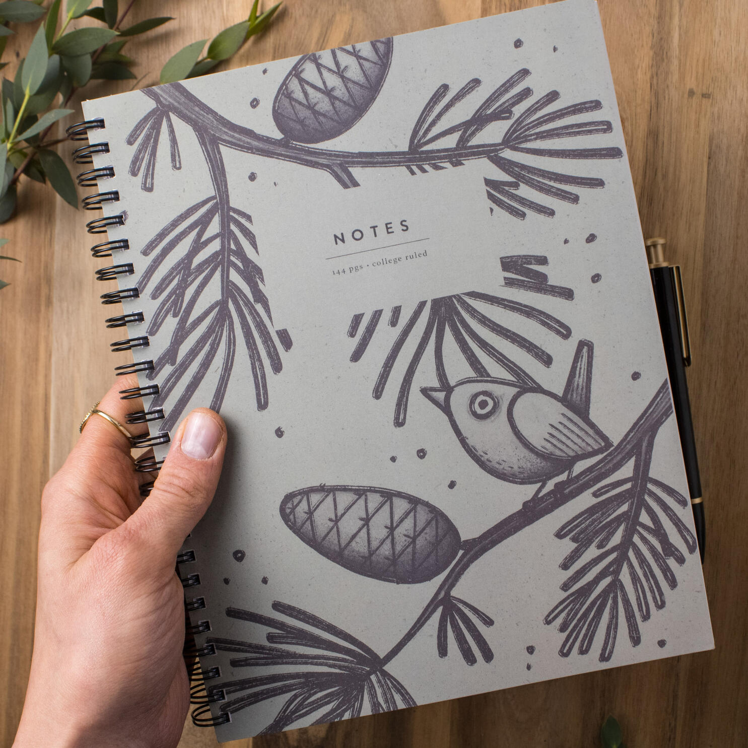 Bird & Pine Notebook